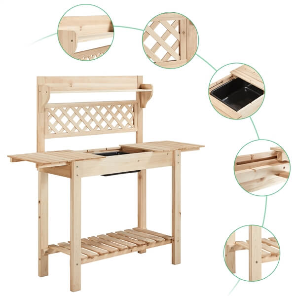 Yaheetech Outdoor Potting Bench - Image 8