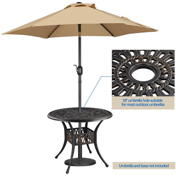 Yaheetech Patio Bistro Table - Image 7