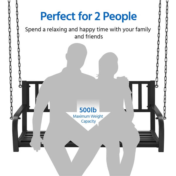 Yaheetech Porch Swing Hanging Bench - Image 7
