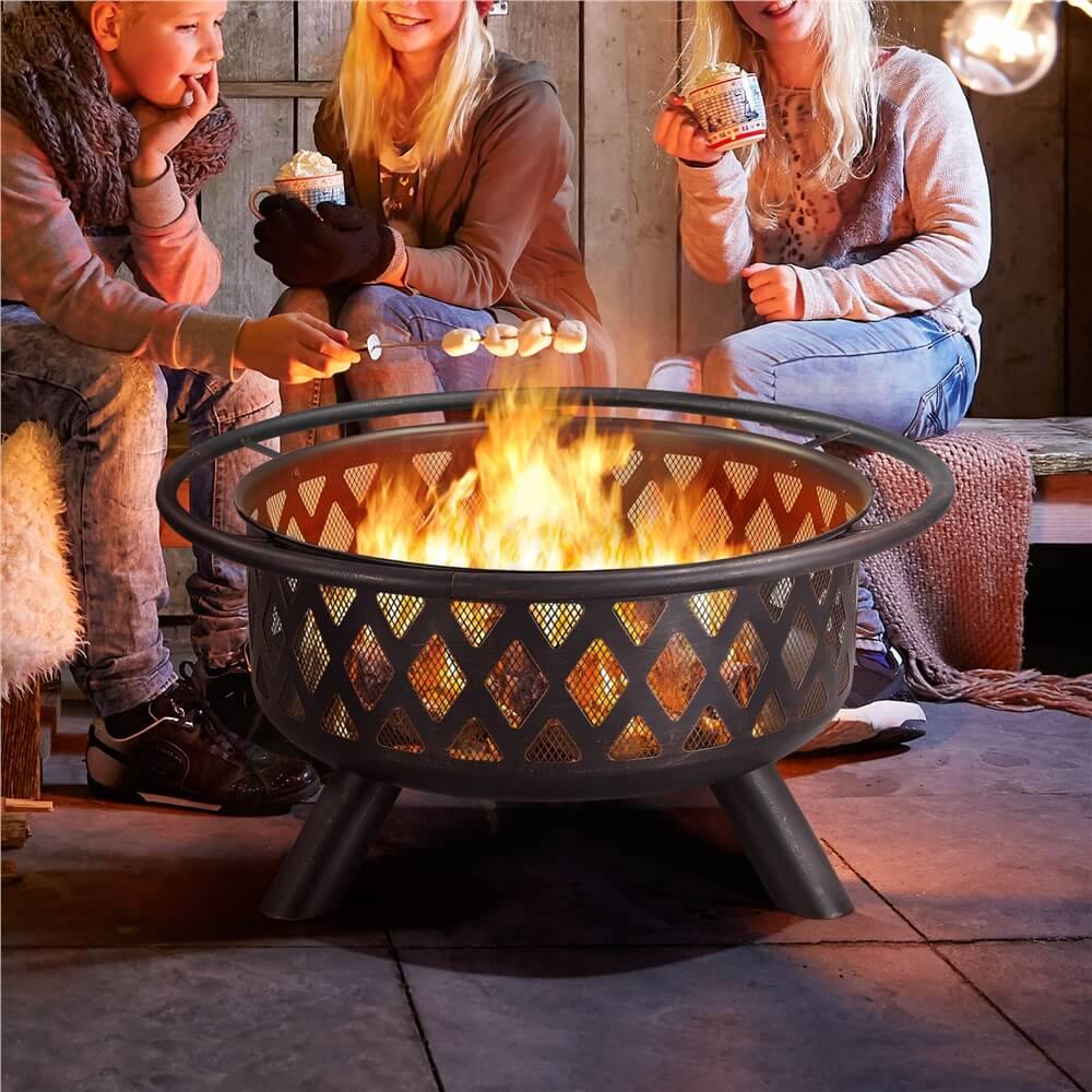 Yaheetech 36 Inch Fire Pit