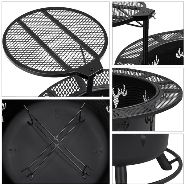 Yaheetech 32 Round Fire Pit - Image 5