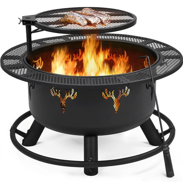 Yaheetech 32 Round Fire Pit - Image 2