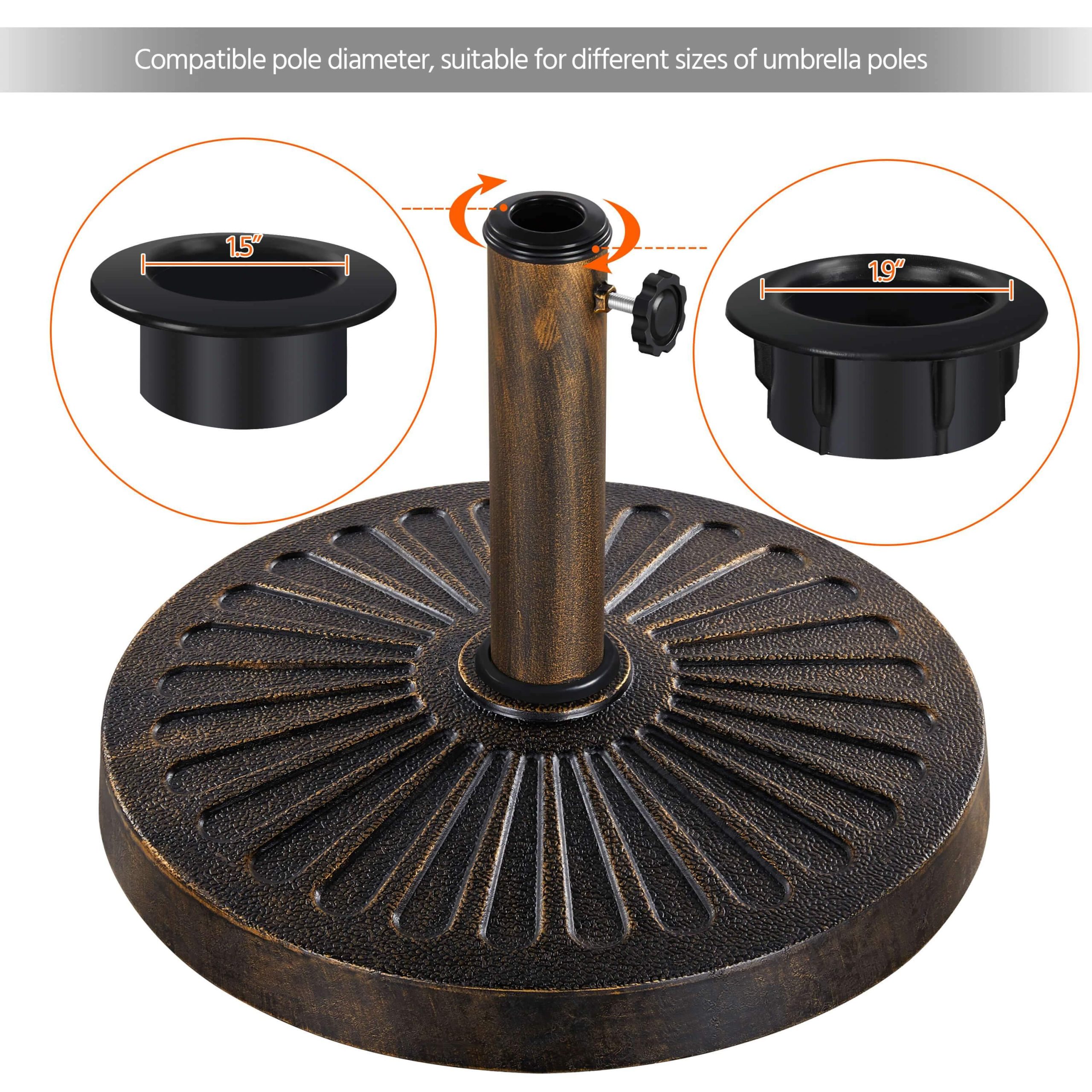 Yaheetech 18'' 30lbs Umbrella Base - Image 6