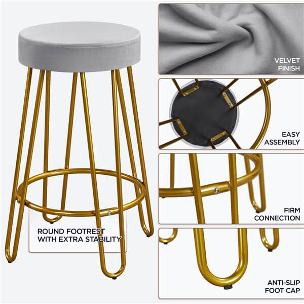 Yaheetech 26.5 Inch 2PCS Counter Stools - Image 8