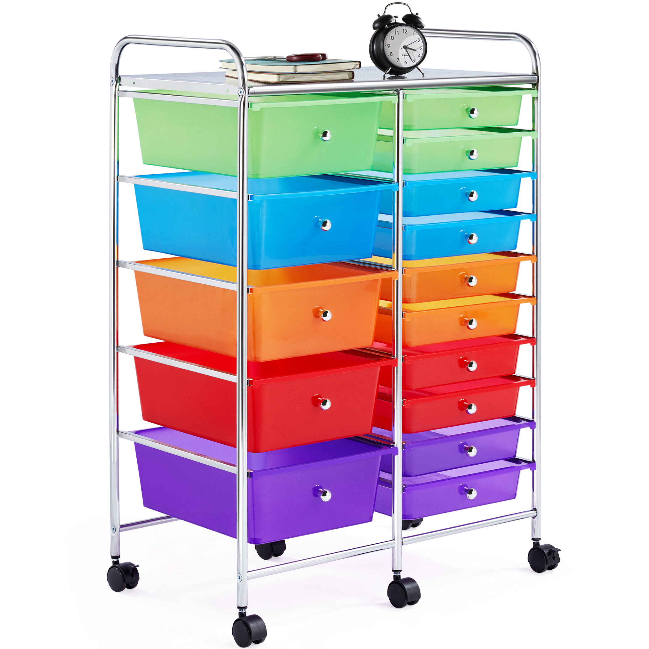 Yaheetech Utility Storage Cart with Wheels - Image 4