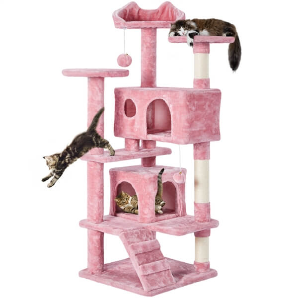 Yaheetech 54?? Tall Condo Kitten Tree Tower Cat Tree - Image 8