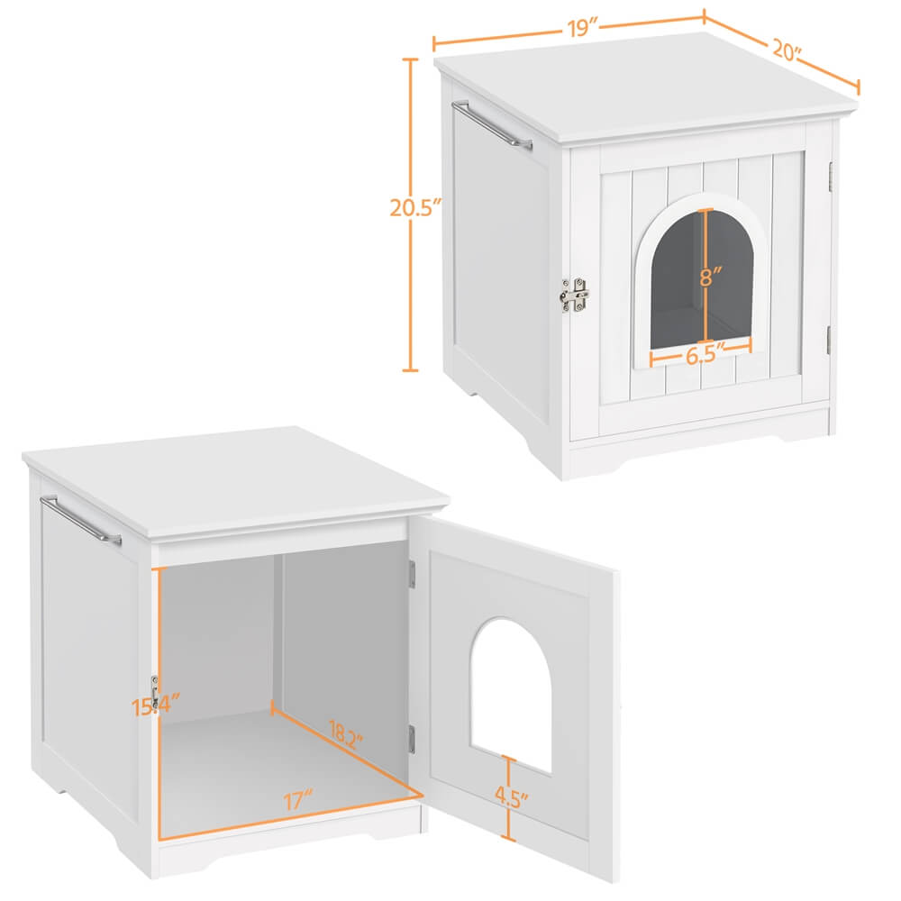 Yaheetech Enclosed Litter Box - Image 4