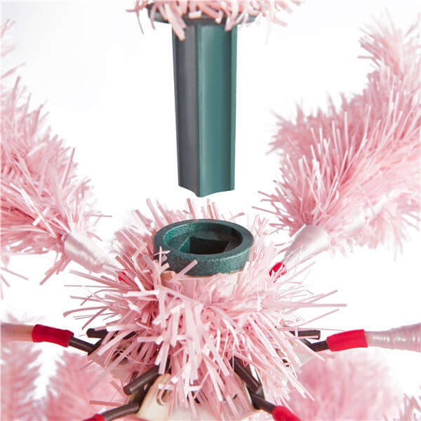Yaheetech Pink Artificial Christmas Tree - Image 5