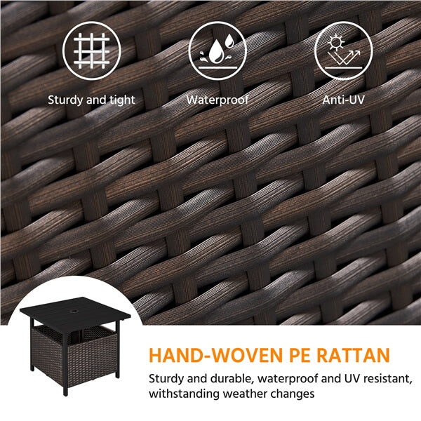 Yaheetech Side Table With 1.5 Umbrella Hole - Image 6