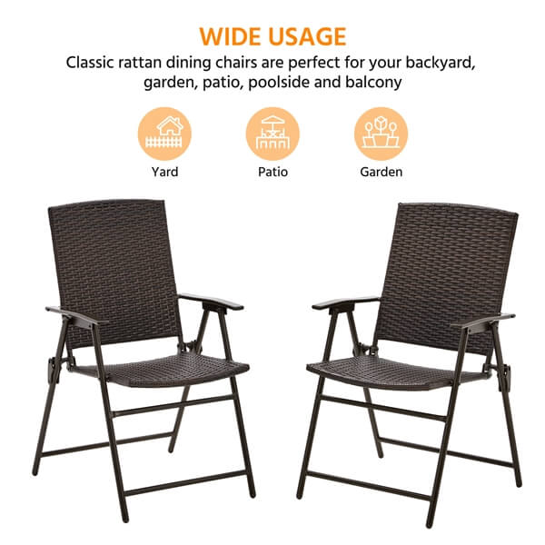 Yaheetech 2pcs Rattan Chairs - Image 6