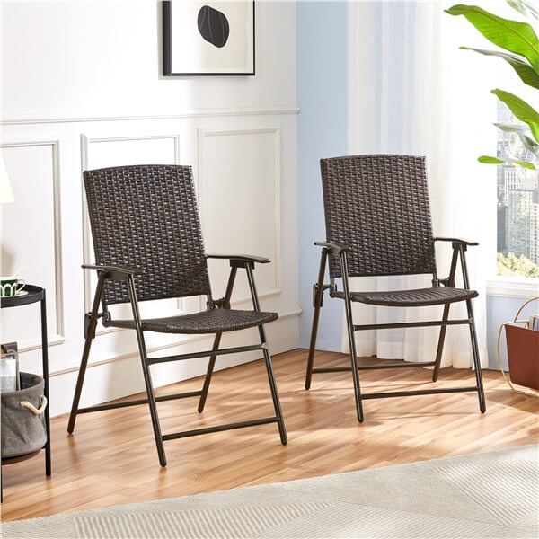 Yaheetech 2pcs Rattan Chairs