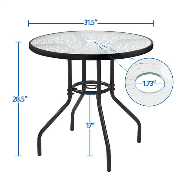 Yaheetech 31.5'' Patio Bistro Table - Image 3