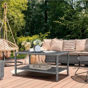 Yaheetech Wicker Coffee Table
