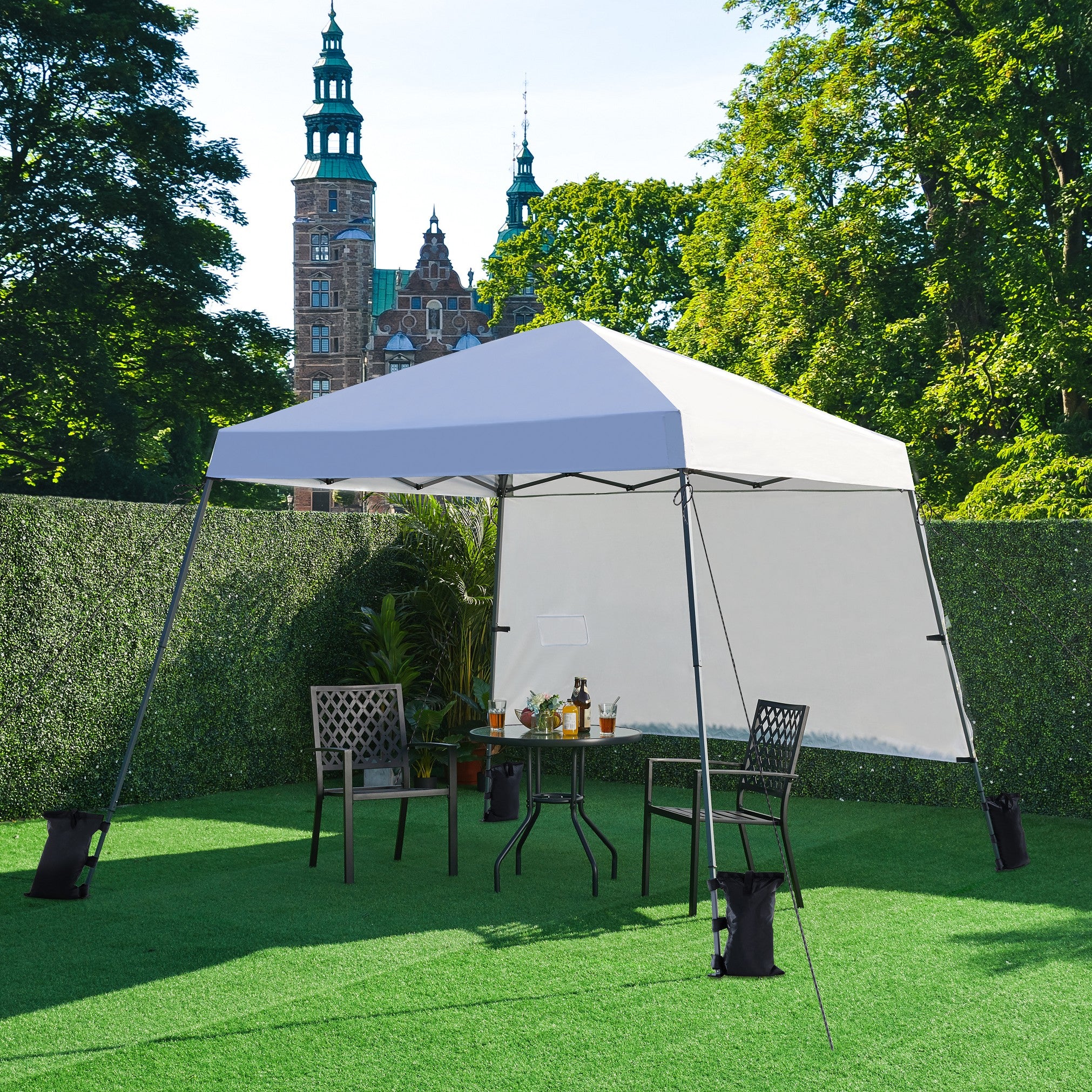Yaheetech One-person Set Up Canopy Pop-up Tent w/ Sidewall