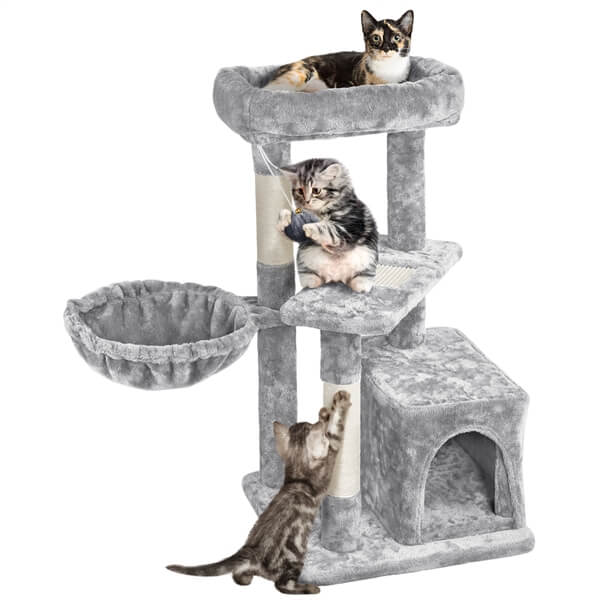 Yaheetech 34.5?? Height Cat Tree with Condo - Image 4
