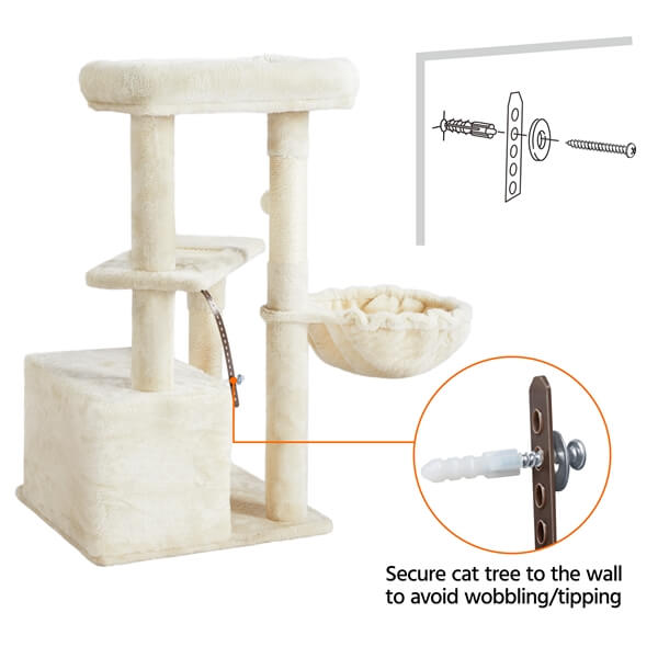 Yaheetech 34.5?? Height Cat Tree with Condo - Image 9