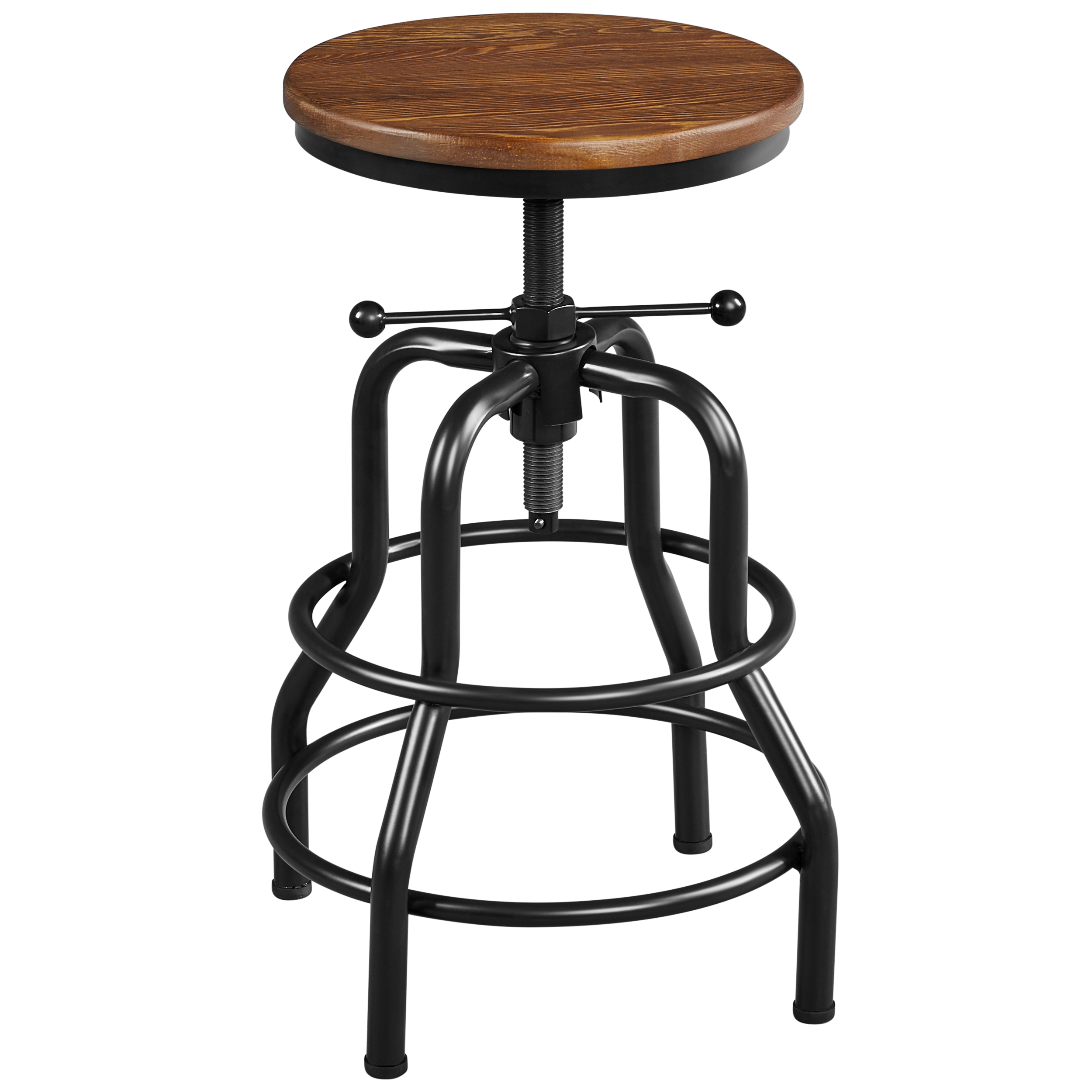 Yaheetech Industrial Vintage Counter Height Adjustable Bar Stool - Image 2