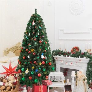 Yaheetech 4.5'/6'/7.5'/9' Artificial Green Christmas Tree