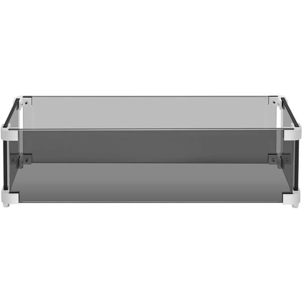 Yaheetech 23.5 L x 7.5 W Tempered Glass Wind Guard Fence - Image 3
