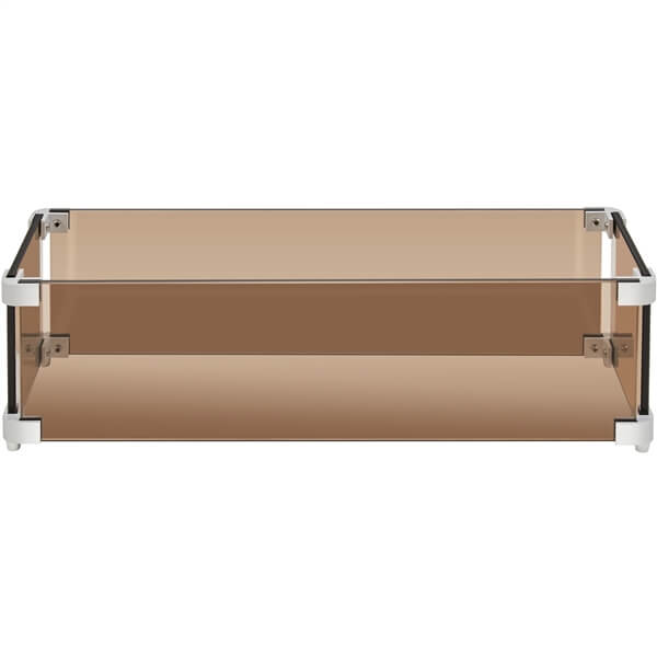 Yaheetech 23.5 L x 7.5 W Tempered Glass Wind Guard Fence - Image 4