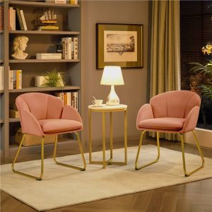 Yaheetech 2PCS Accent Chairs. Pink