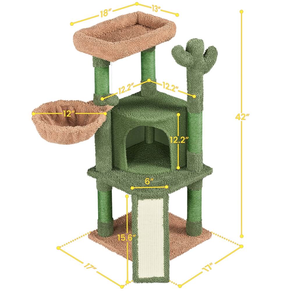 Yaheetech 42?? H Cactus Cat Tree - Image 5