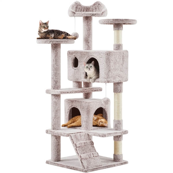 Yaheetech 54?? Tall Condo Kitten Tree Tower Cat Tree - Image 6