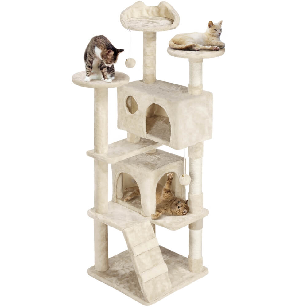 Yaheetech 61.5''H Cat Tree Condo - Image 5
