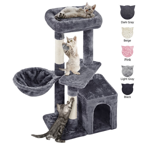 Yaheetech 34.5?? Height Cat Tree with Condo - Image 3