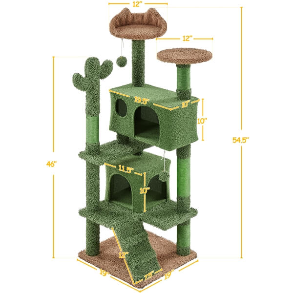 Yaheetech 54.5?? H Cactus Cat Tree - Image 3
