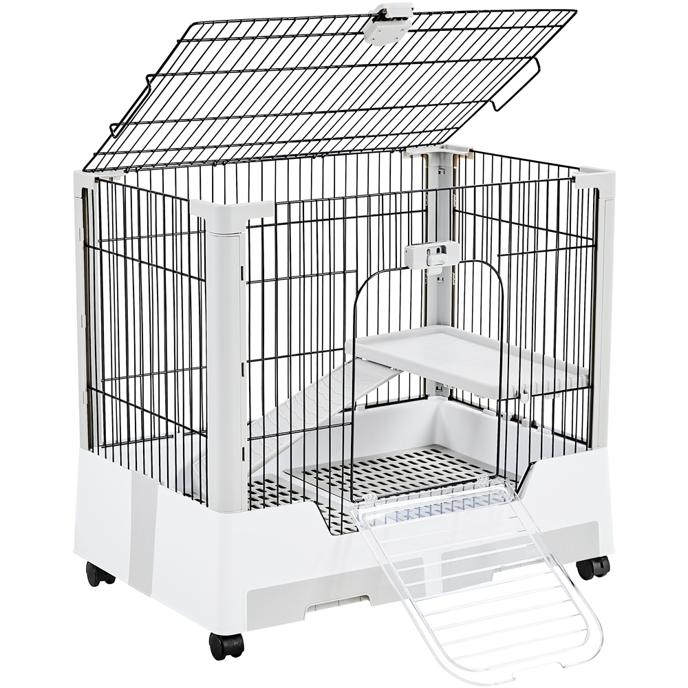 Yaheetech 2-Level Rolling Rabbit Cage - Image 2