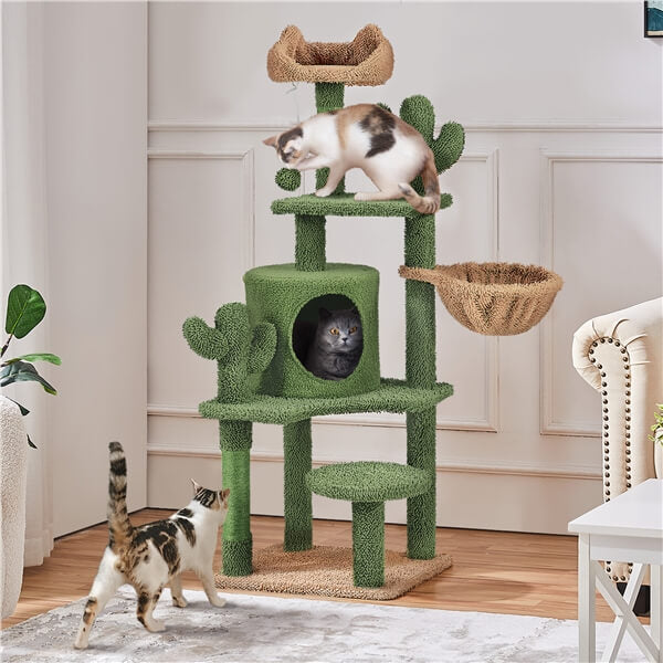 Yaheetech 53''H Cat Cactus Tree - Image 4