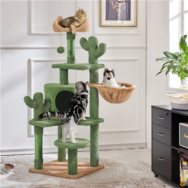 Yaheetech 53''H Cat Cactus Tree