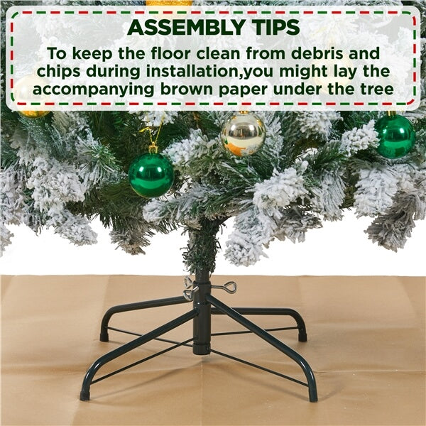Yaheetech Pre-lit Spruce Artificial Christmas Tree - Image 11