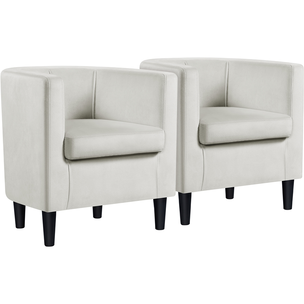 Set of 2 Barrel-Shaped Chair Accent
