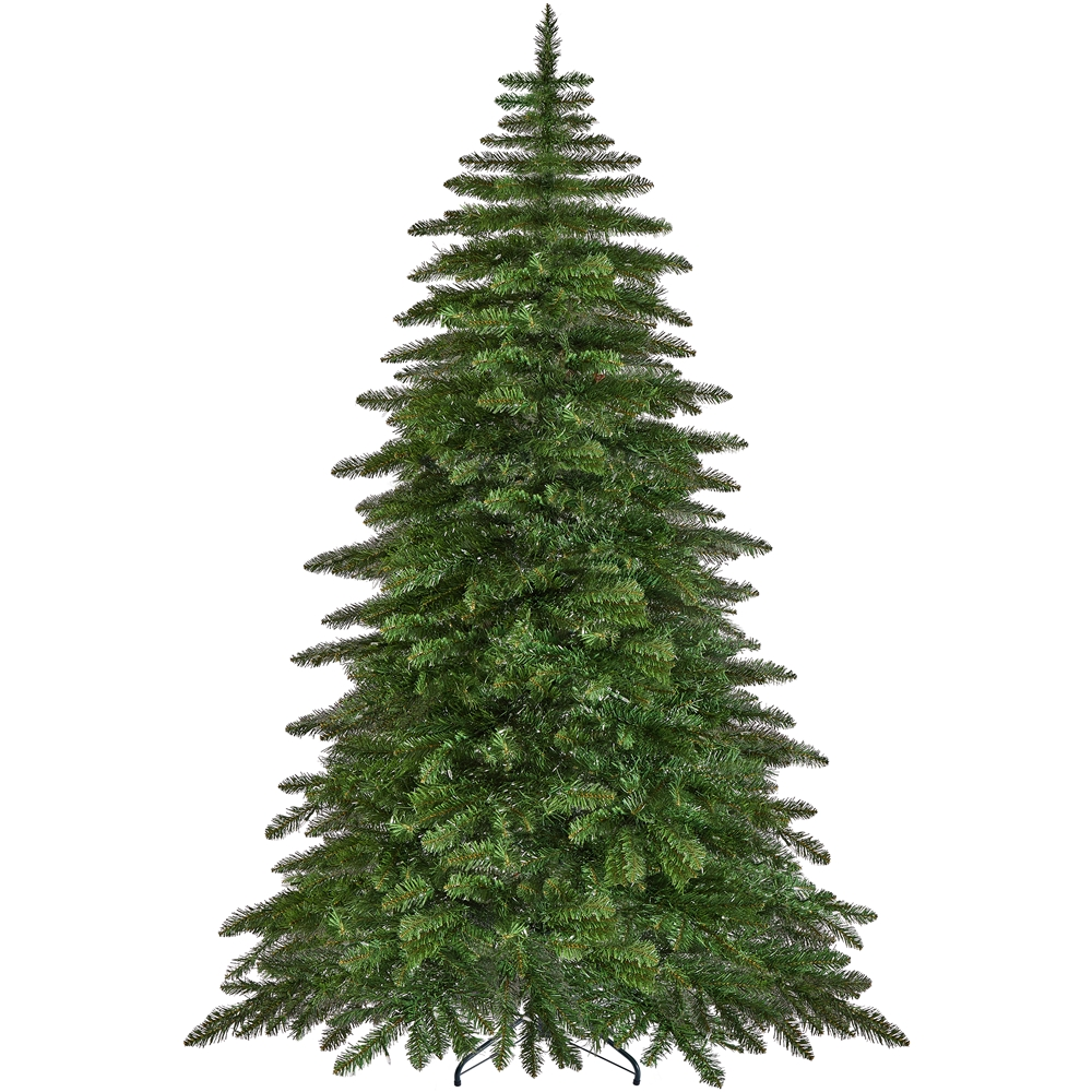 Pre-lit Christmas Fir Tree with Warm LED Lights & PVC Tips. Stand Included - Image 3