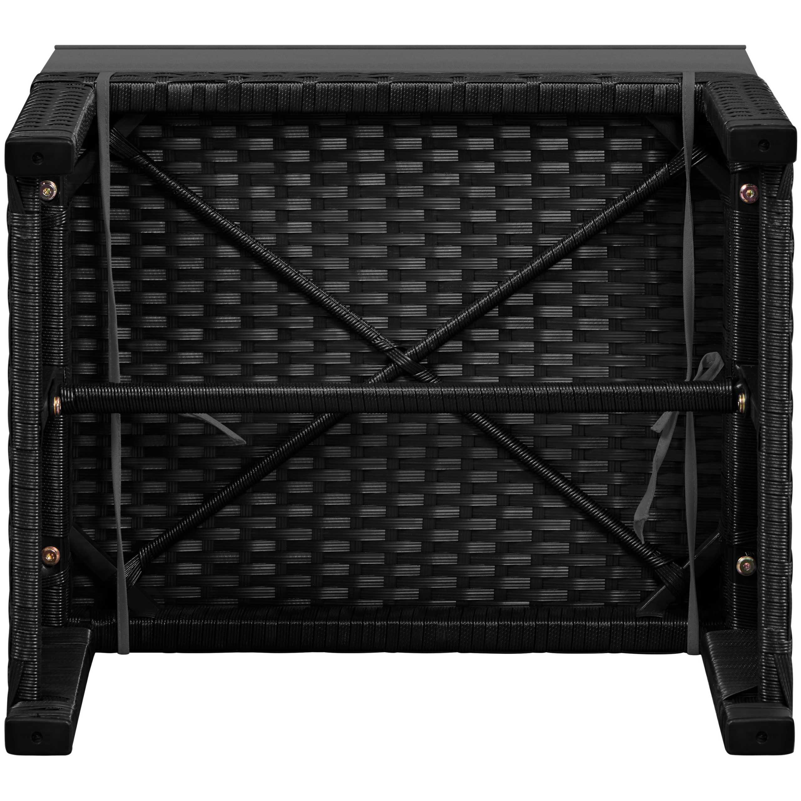 Yaheetech 2pcs Wicker Ottomans - Image 9