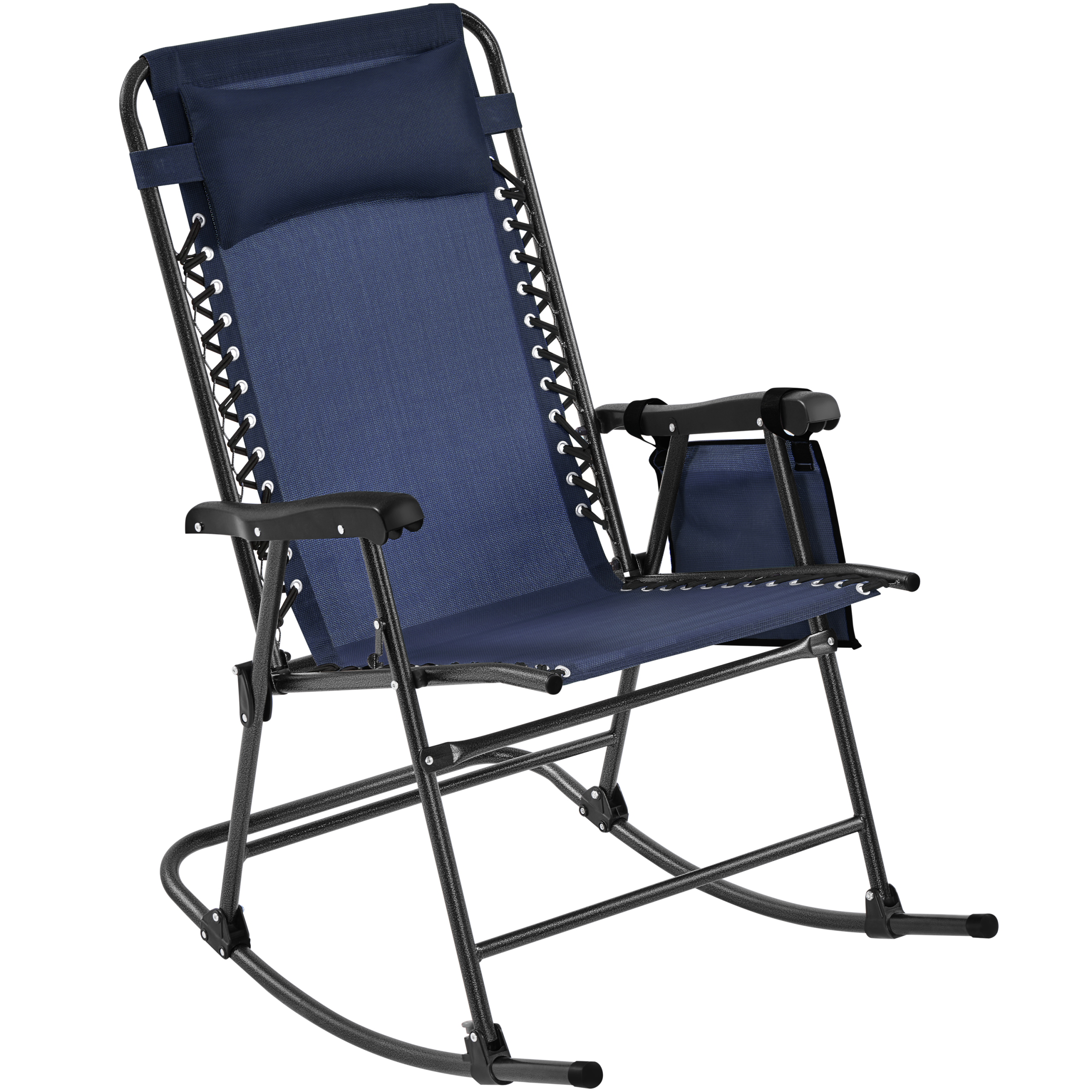 Yaheetech 26in Rocking Chair Outdoor Zero Gravity Folding Chairs - Image 3