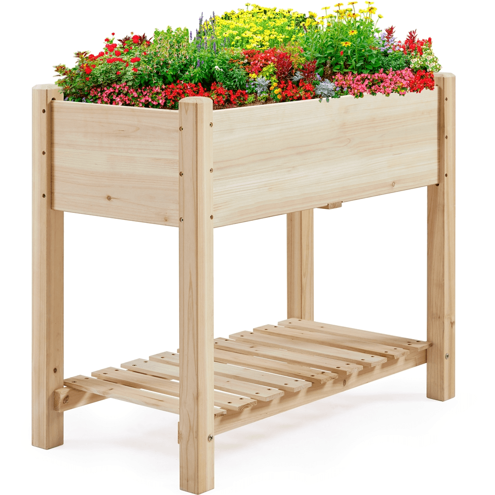 Yaheetech Wooden Planting Bed - Image 2