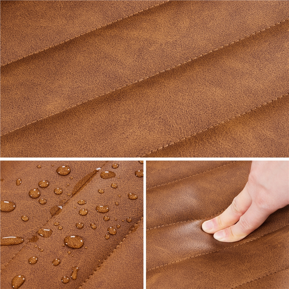 Yaheetech PU Leather Low Back Armless Desk Chair - Image 9