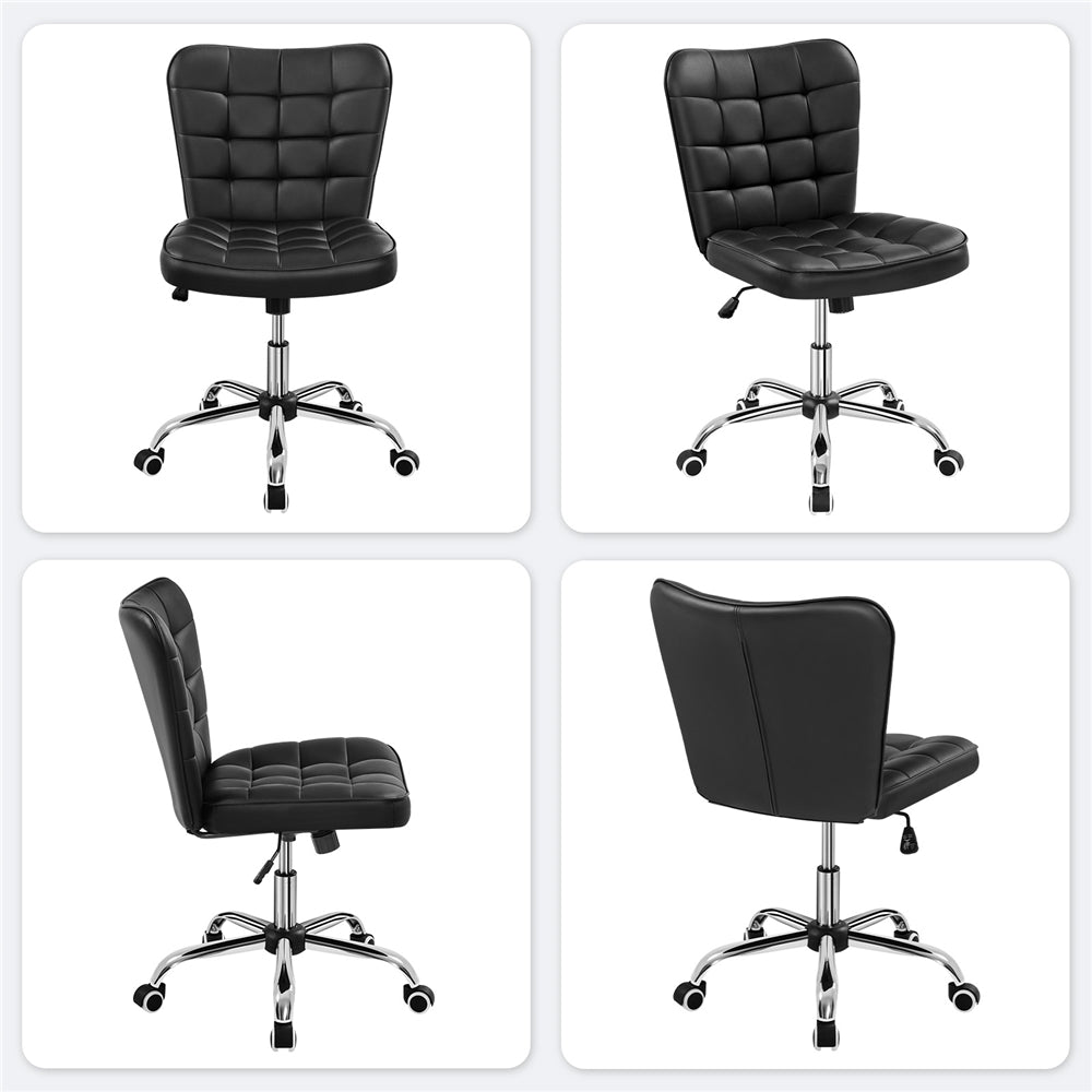 Yaheetech Modern Tufted Armless Desk Chair - Image 12