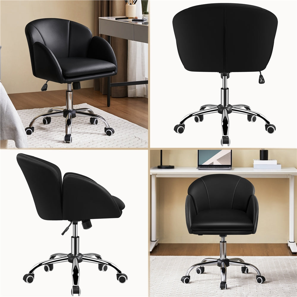 Yaheetech Faux Leather Flower-Shaped Accent Office Chair - Image 6