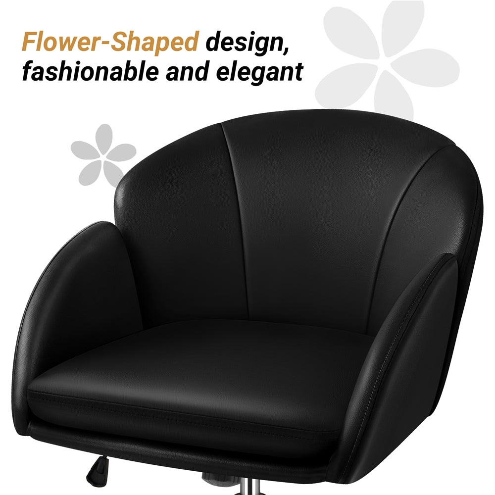 Yaheetech Faux Leather Flower-Shaped Accent Office Chair - Image 11
