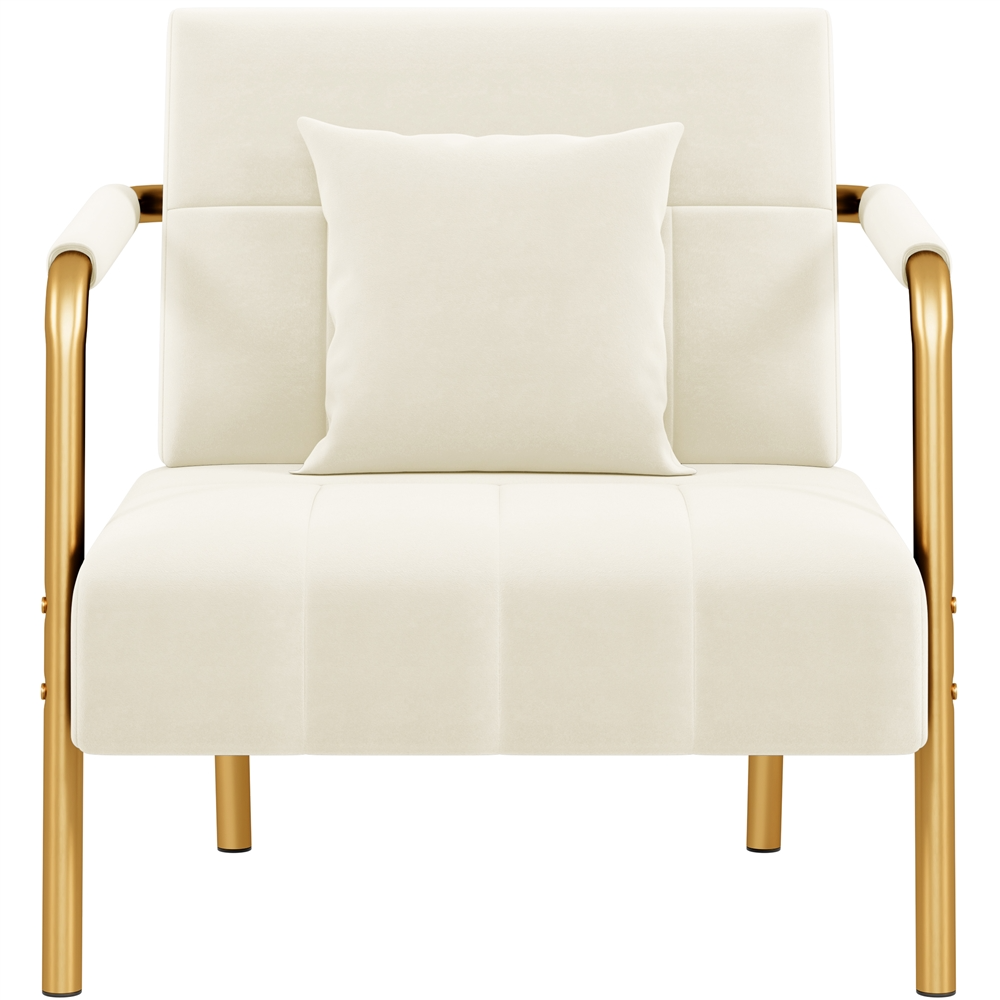 Yaheetech 30?? W Velvet Accent Armchair - Image 4