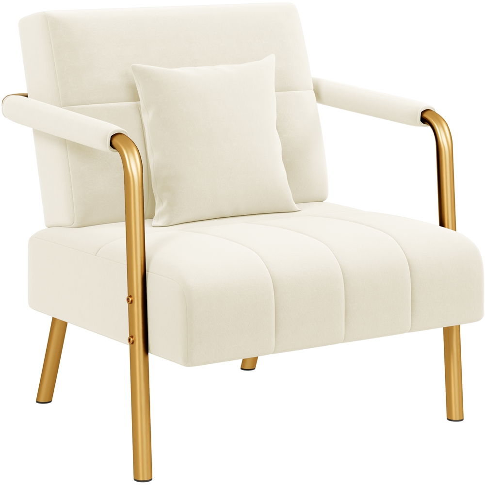 Yaheetech 30?? W Velvet Accent Armchair - Image 2