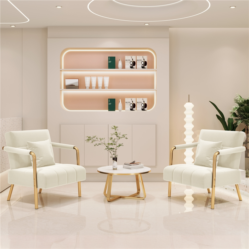 Yaheetech 30?? W Velvet Accent Armchair - Image 9