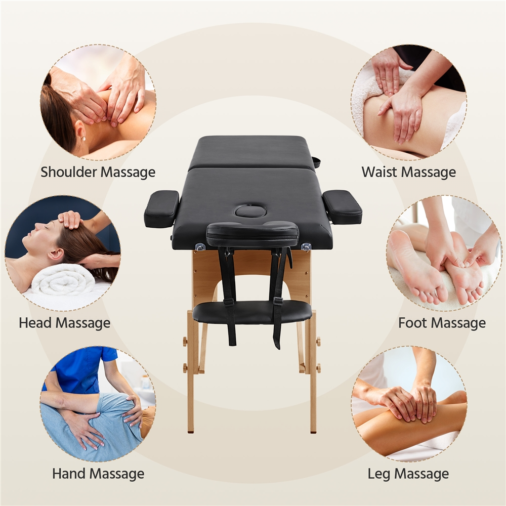 Yaheetech Adjustable Massage Table Bed - Image 5