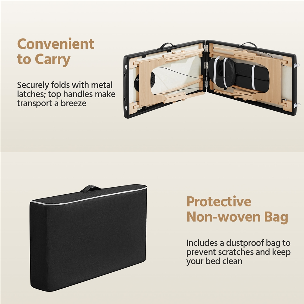 Yaheetech Adjustable Massage Table Bed - Image 7