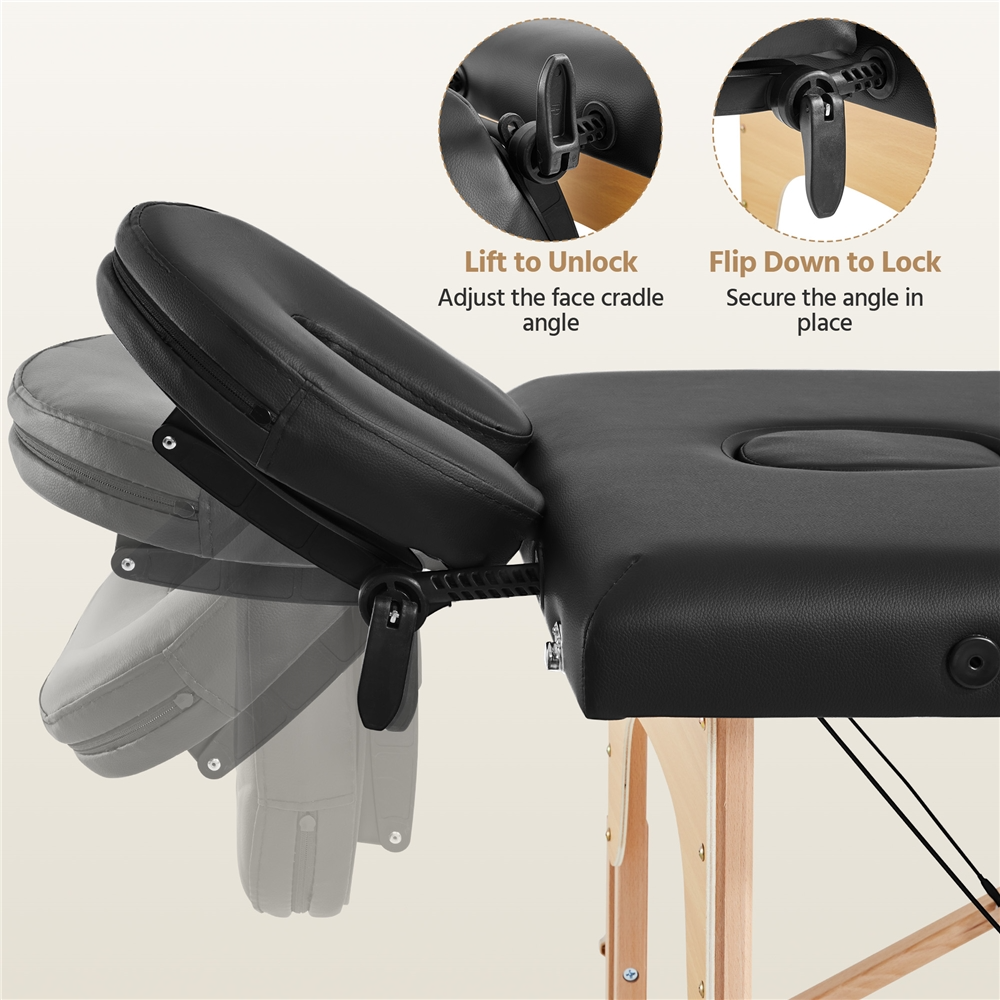 Yaheetech Adjustable Massage Table Bed - Image 6