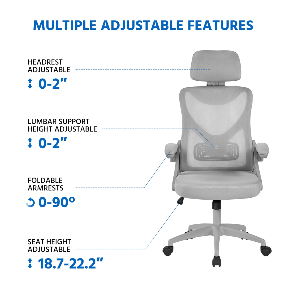 Yaheetech High Back Mesh Office Chair - Image 8